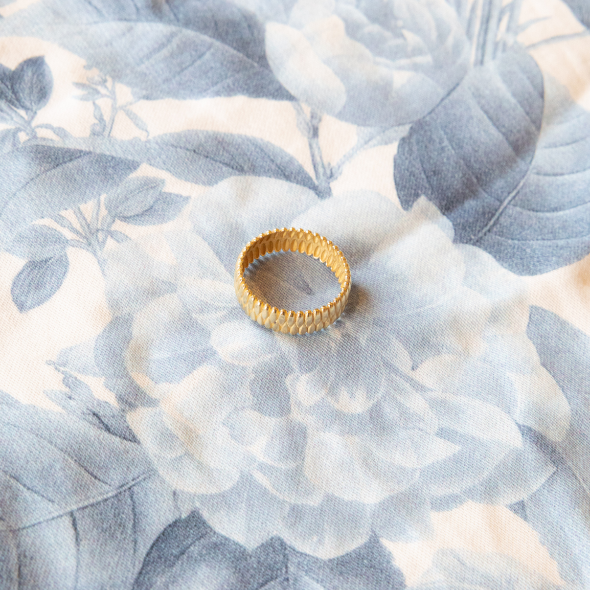 14k Gold Woven Band Ring