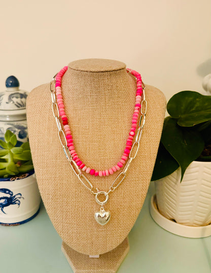 Natural Gemstone Candy Necklace