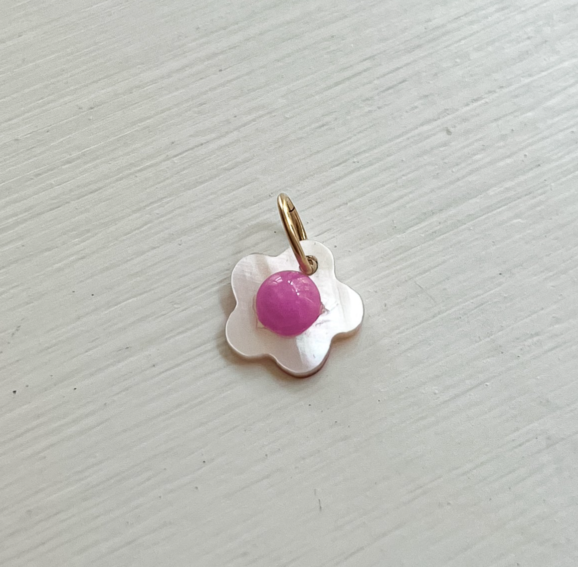 Pink Daisy Charm