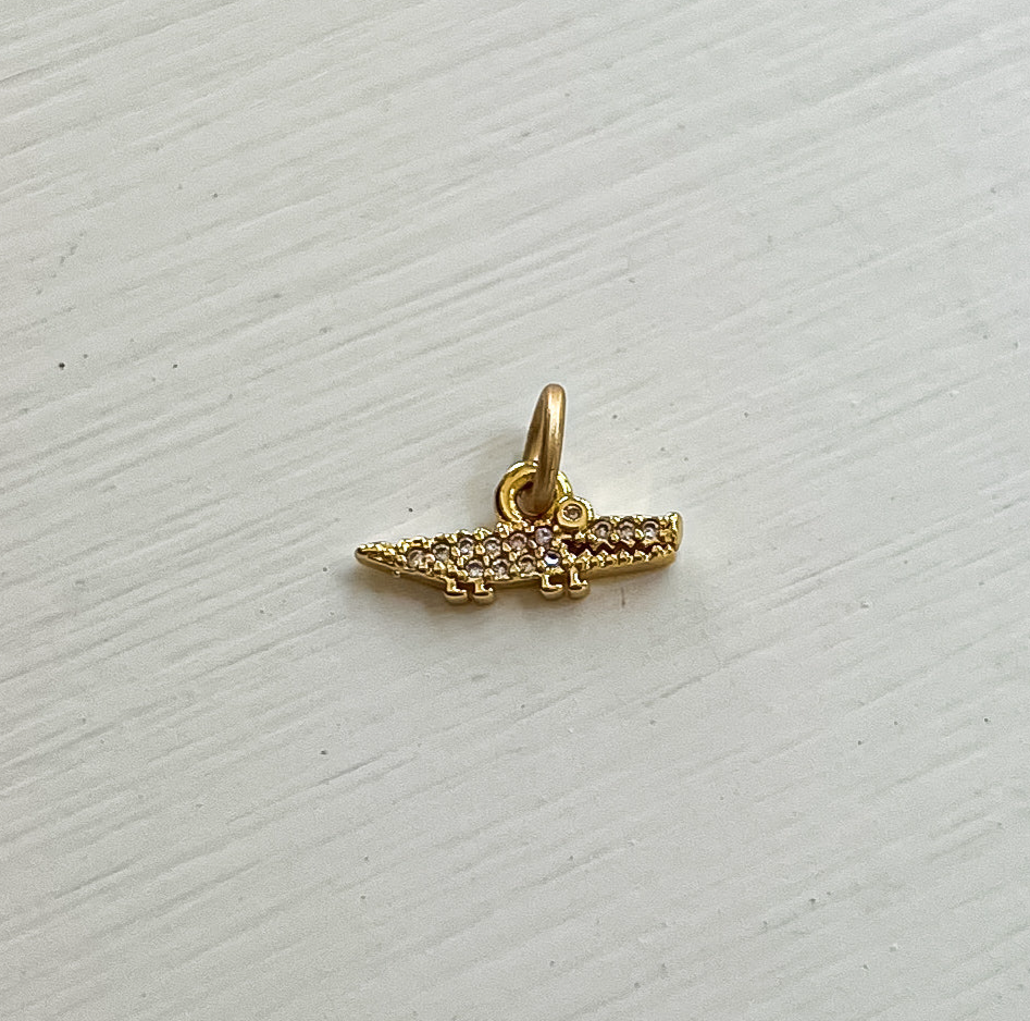 Mini Topaz Alligator Charm