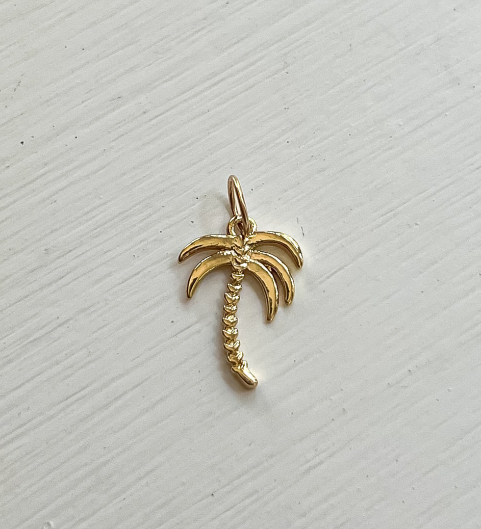 Gold Palm Tree Charm