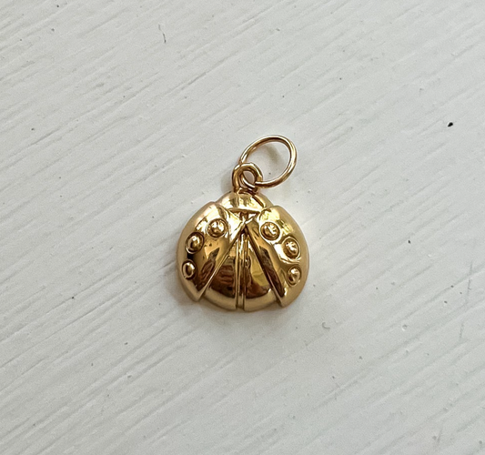 Gold Ladybug Charm