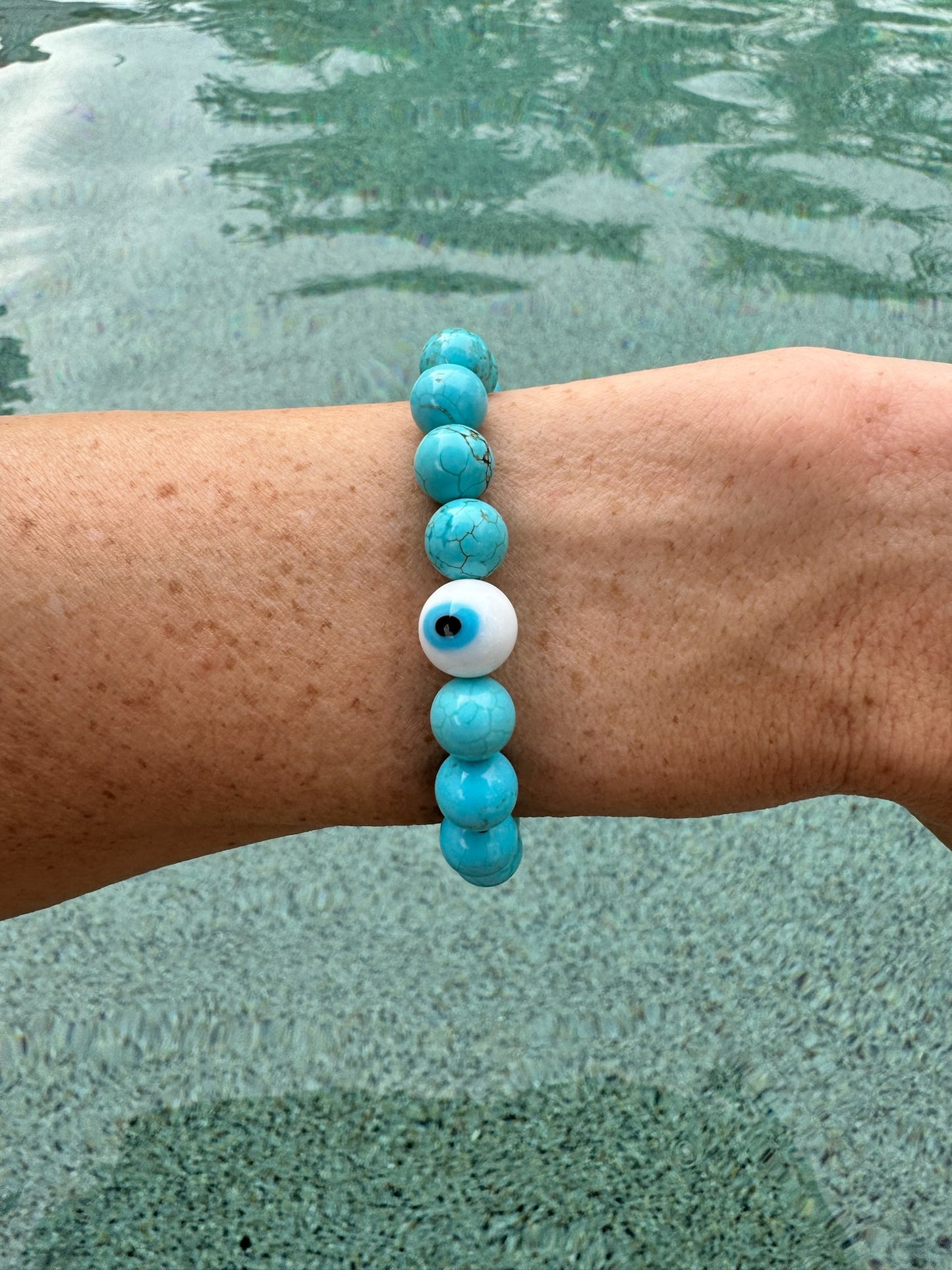 Lucky Lady Turquoise Beaded Bracelet