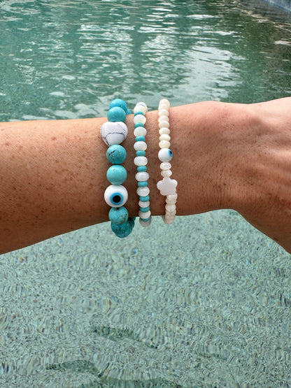 Lucky Lady Turquoise Beaded Bracelet