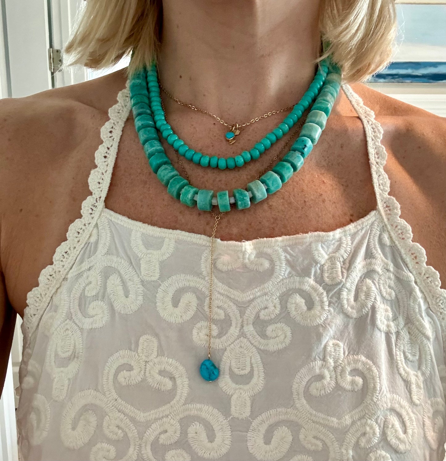 Aqua Steals the Show Necklace