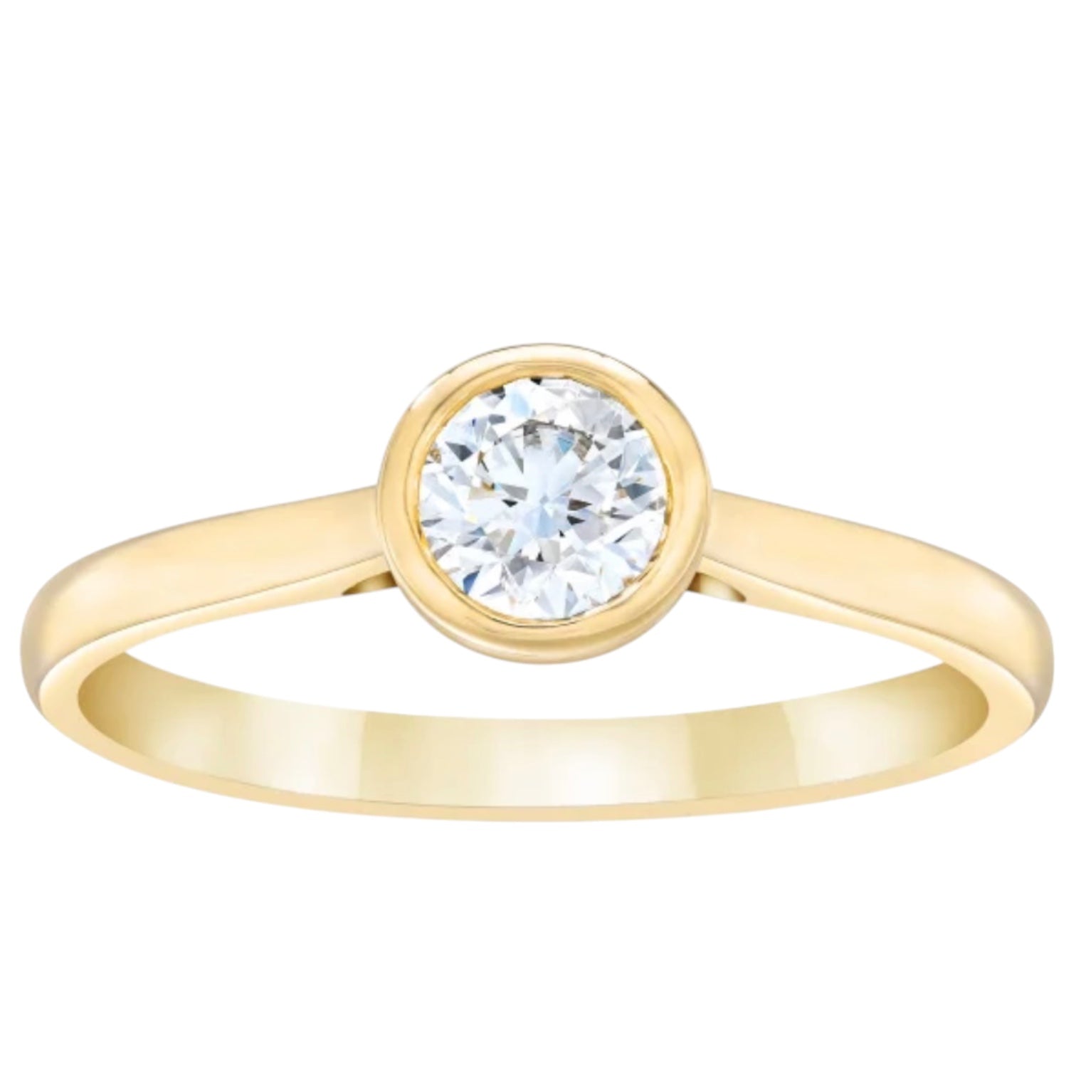 18k Gold Bezel set Diamond Ring