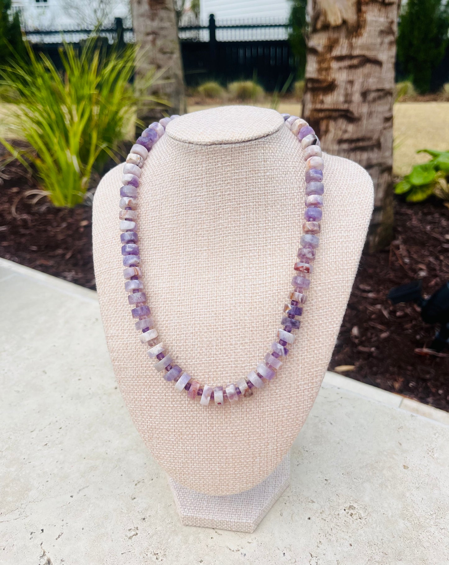 You had me at Amethyst Beaded Necklace