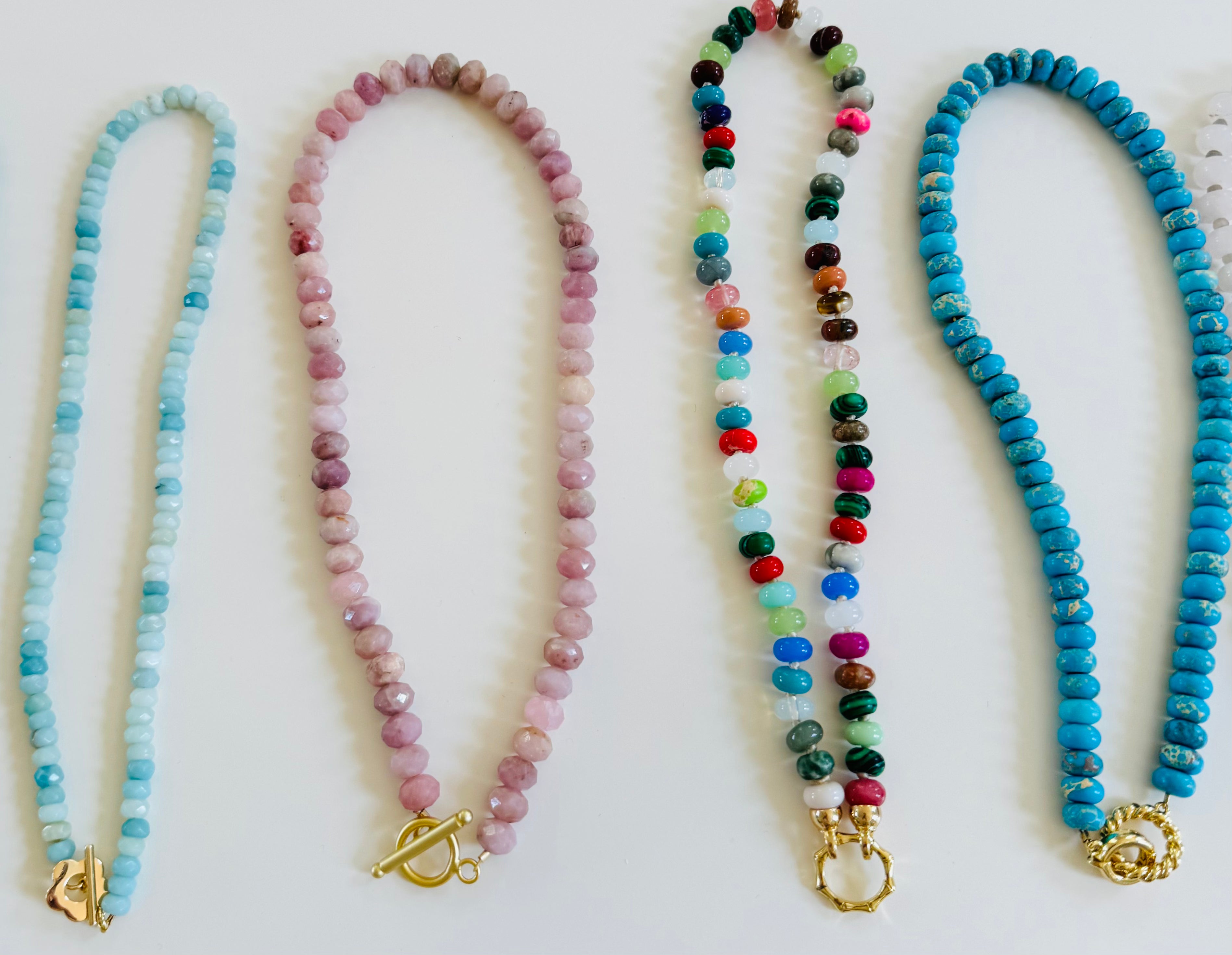 Rainbow Row Multicolor Beaded Necklace