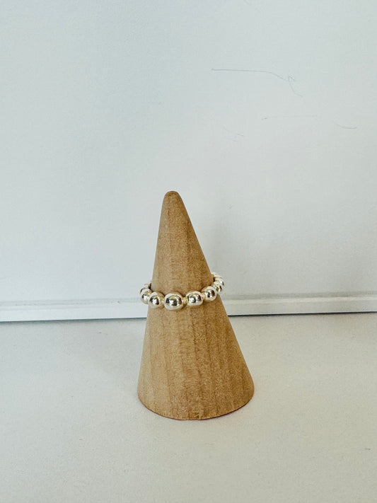 Graduated Beaded Dome Ring