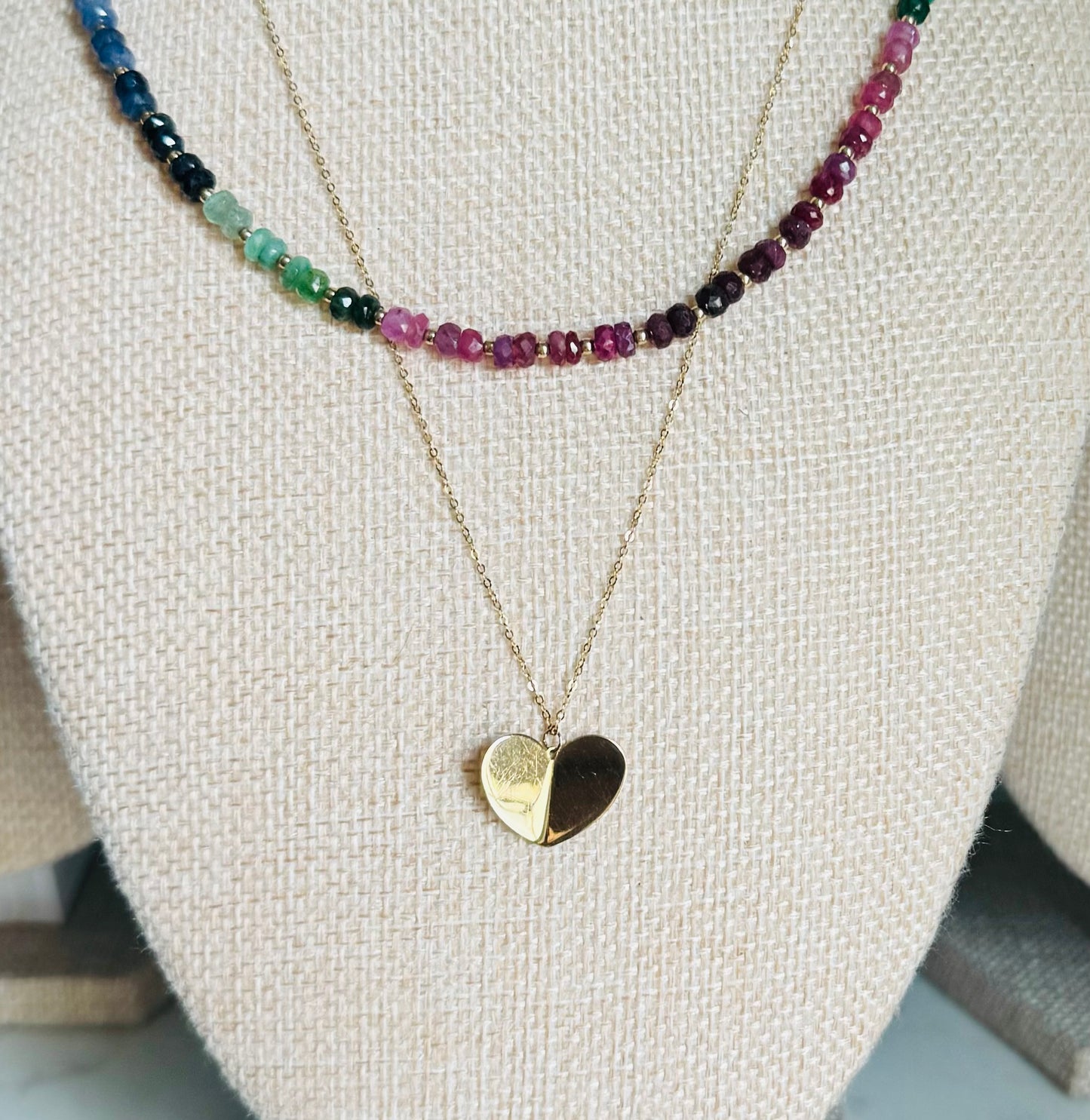 Rainbow Row Sapphire Necklace