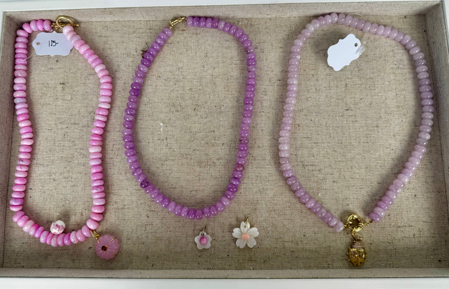 Natural Gemstone Candy Necklace