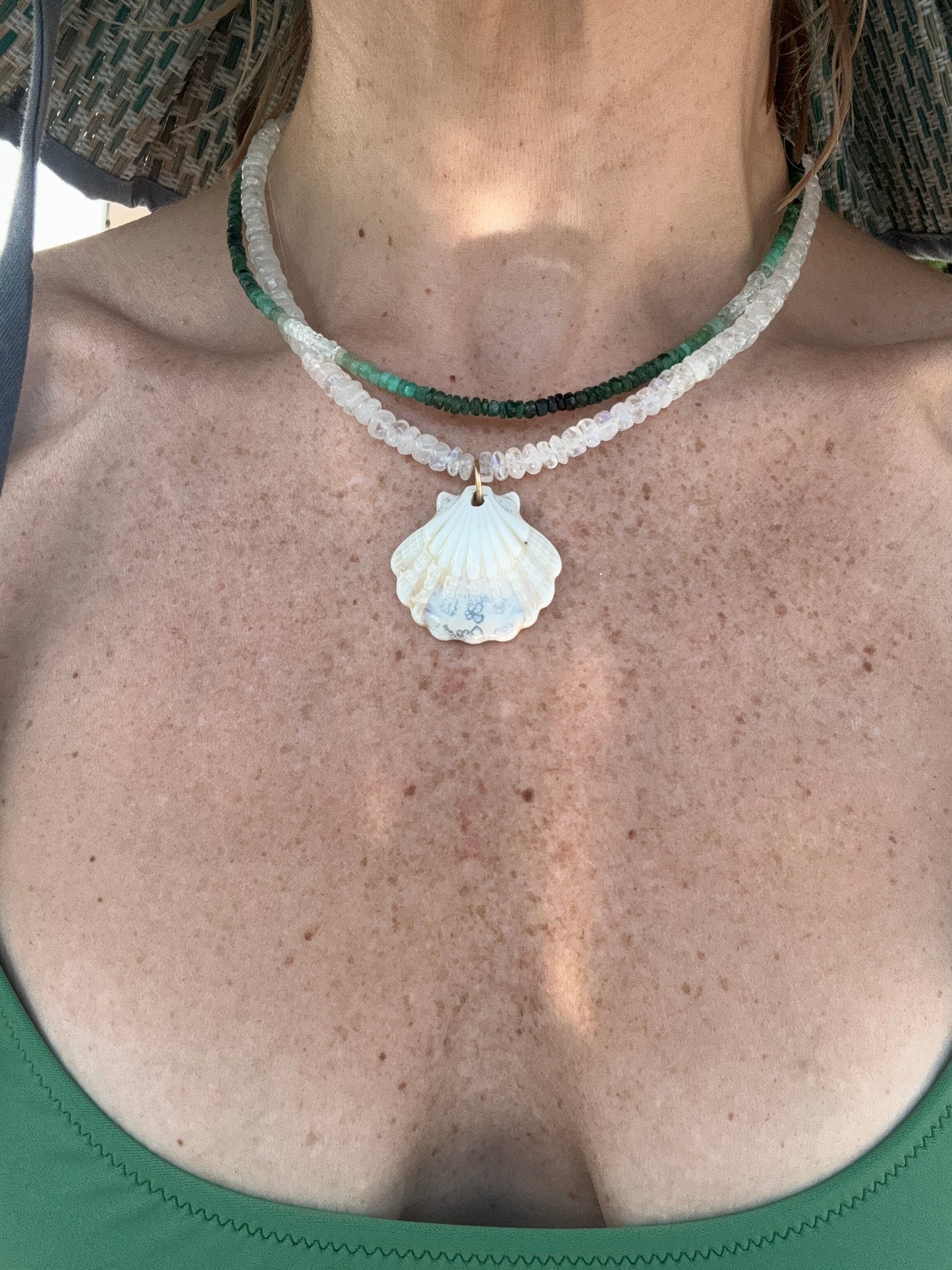 Moonstone Mermaid Necklace