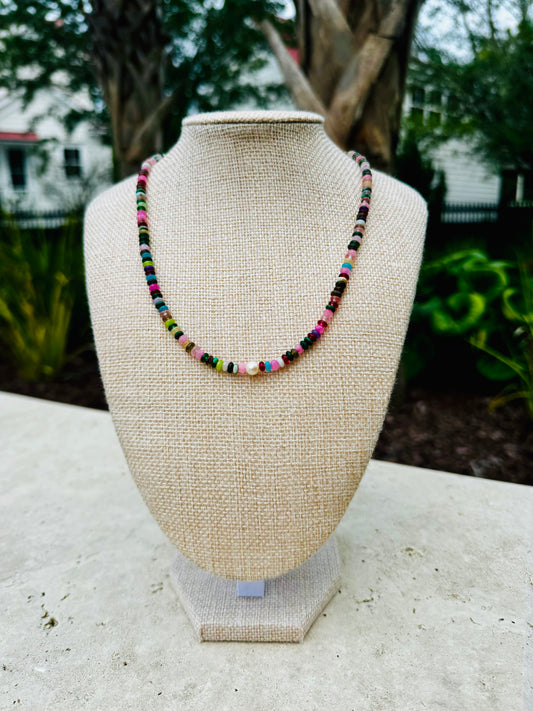 Multi Gemstone & Freshwater Pearl Necklace