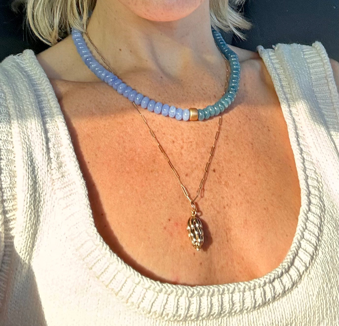 Blue Lagoon Beaded Necklace