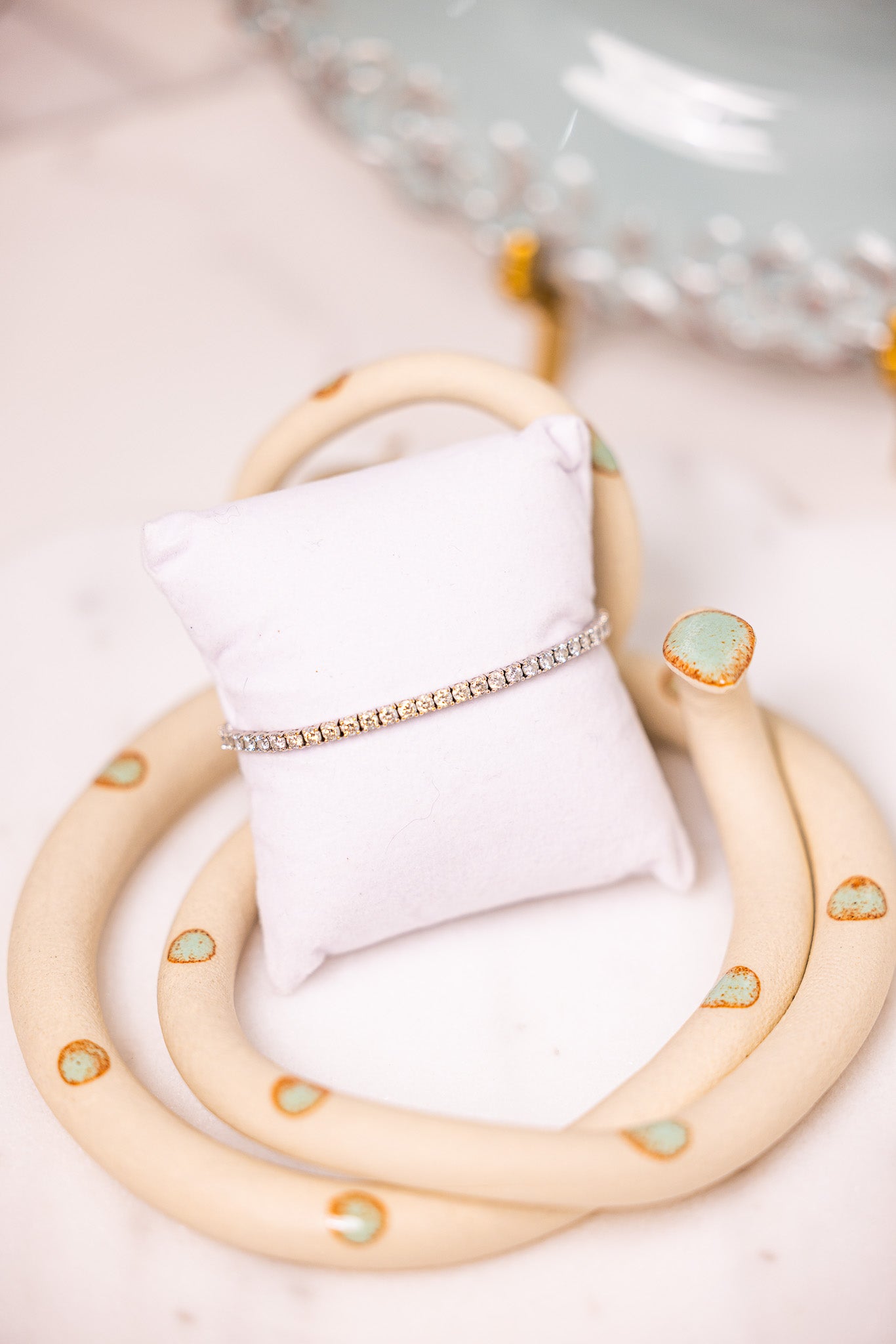 14k White Gold Diamond Tennis Bracelet - 5 carats