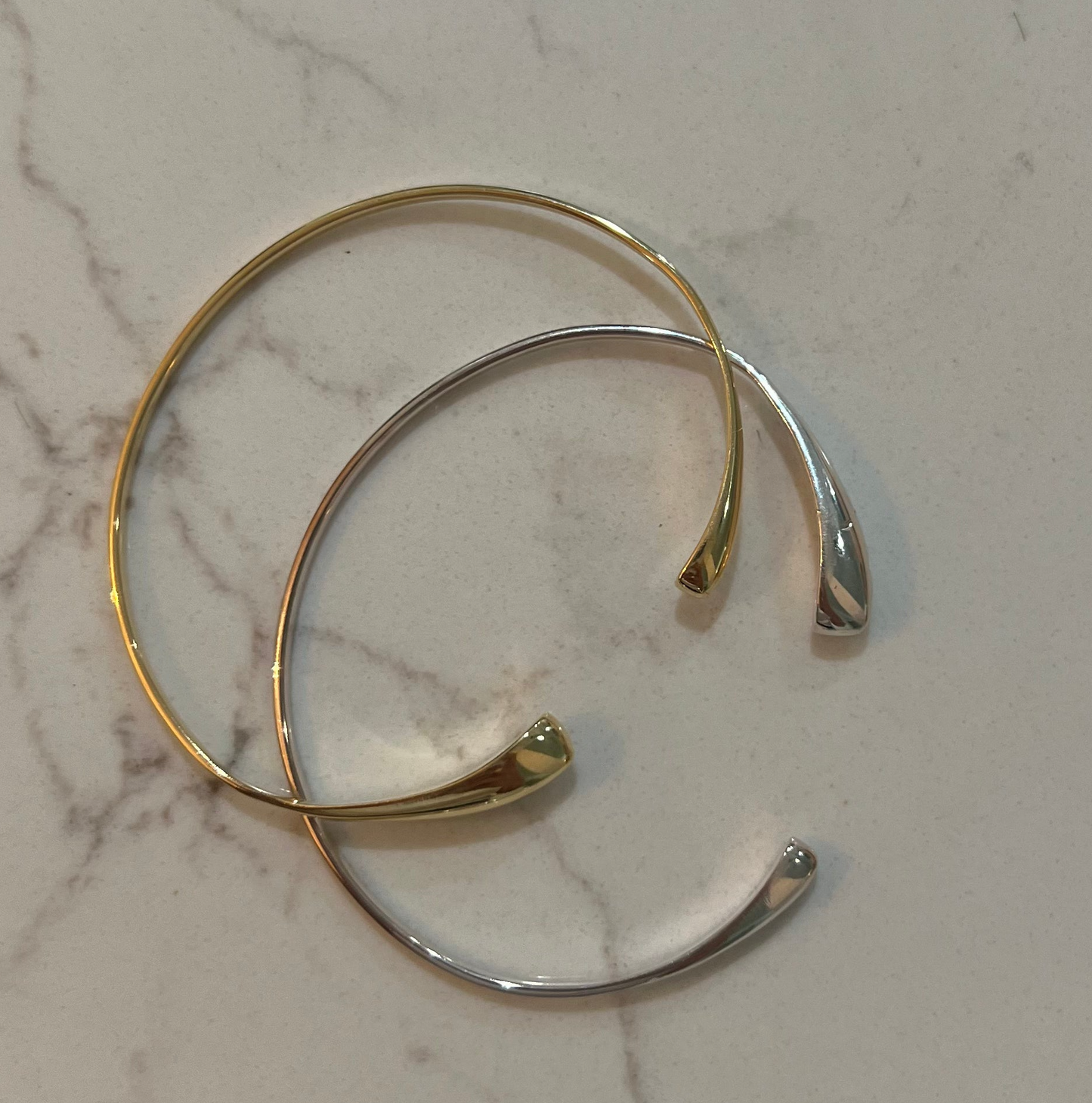 Gold Plated Freeform Bangle